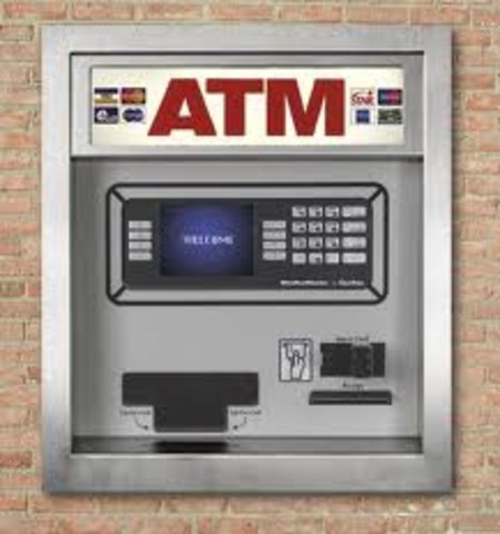 The first ATM is invented