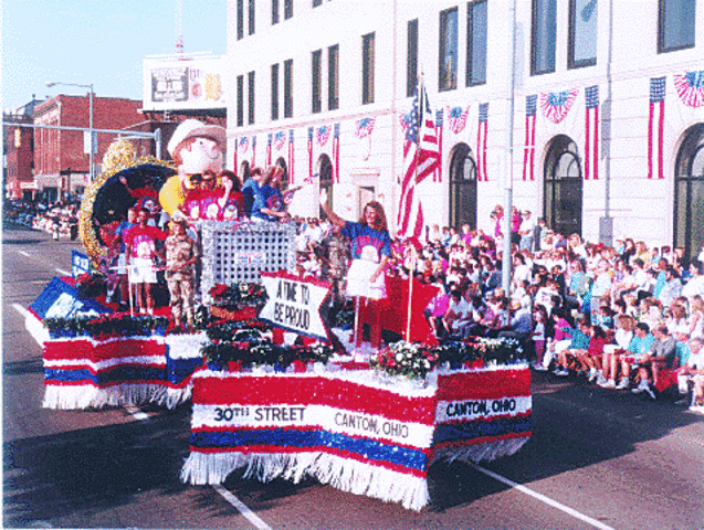 Estuve en un desfile para el cuarto de julio.