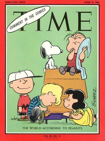 First Peanuts comic strip