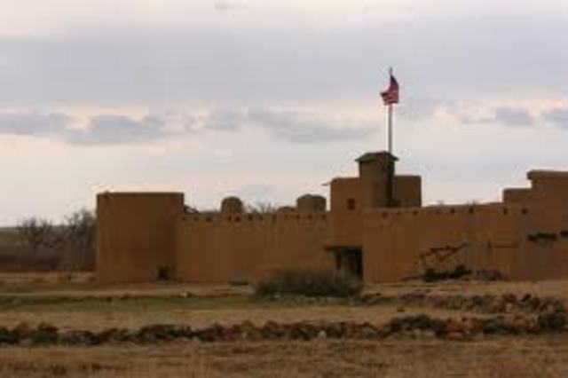 The original bents fort is built