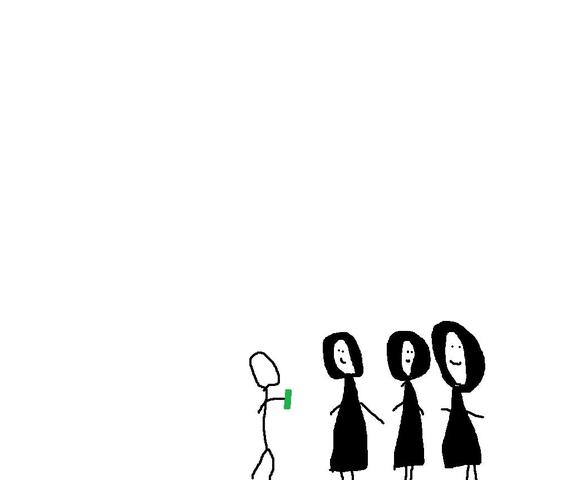 He meets the nuns