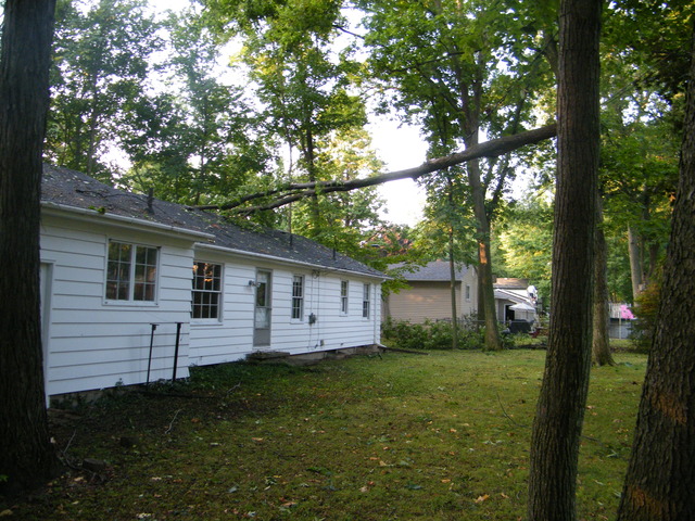 a tree fell on my new house