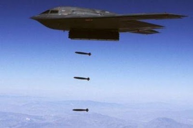 We (the U.S.) bombs Libya