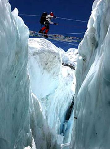 Descend lower Icefall