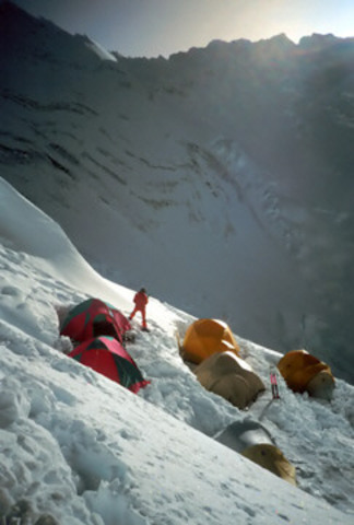 Team now stable at Camp 3 - 24,000 feet.