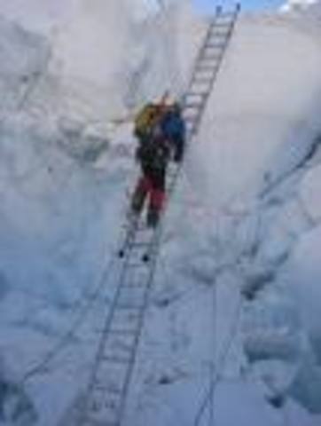 into the khumbu ice fall