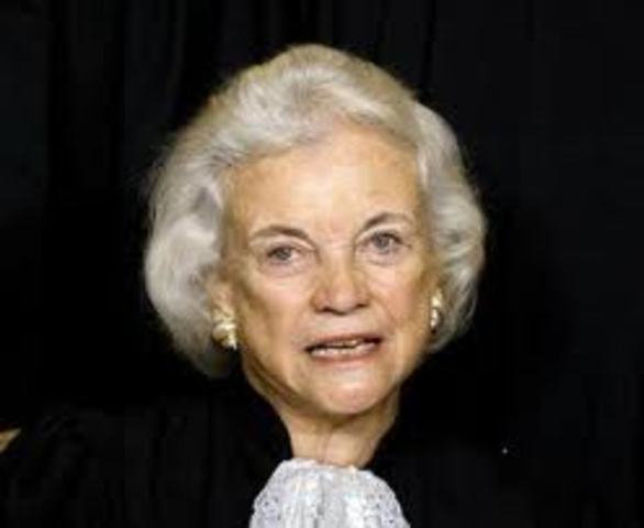 Sandra Day O'Connor Becomes Supreme Court Justice
