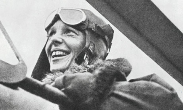 Earhart becomes the first person to make a solo flight