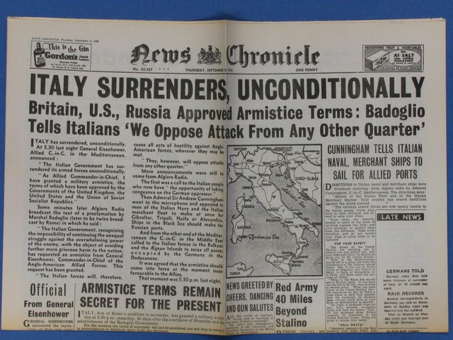 Italy surrenders