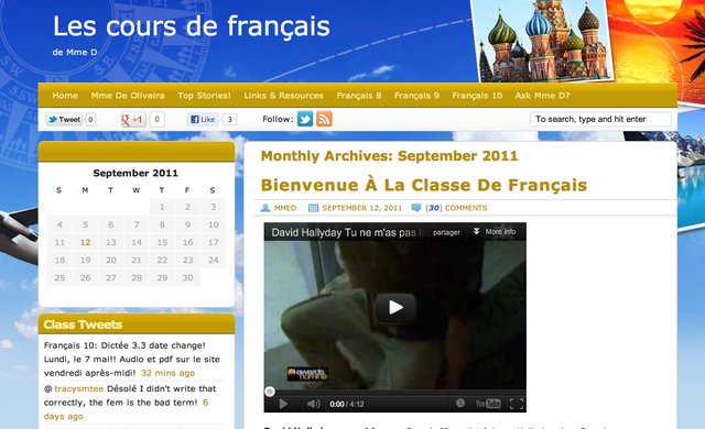 Implementing Class website
