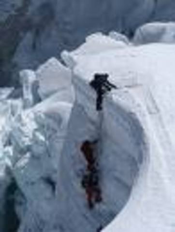 Resting after passage through Ice Fall
