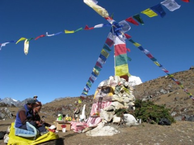 They had a Puja cremony at base camp.