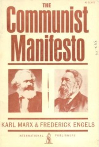 The publishing of the Communist Manifesto