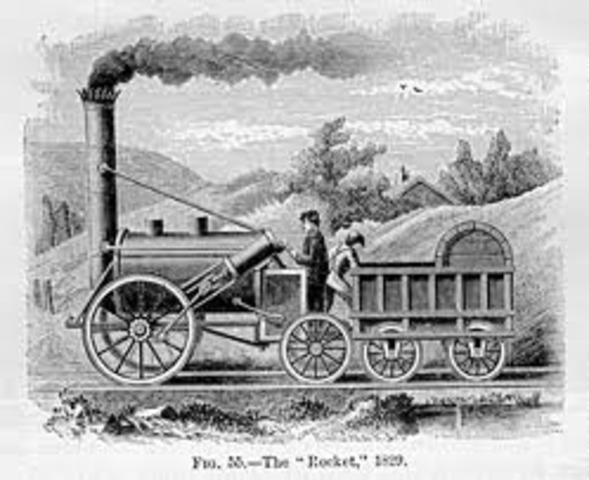 George Stephenson develops the Rocket