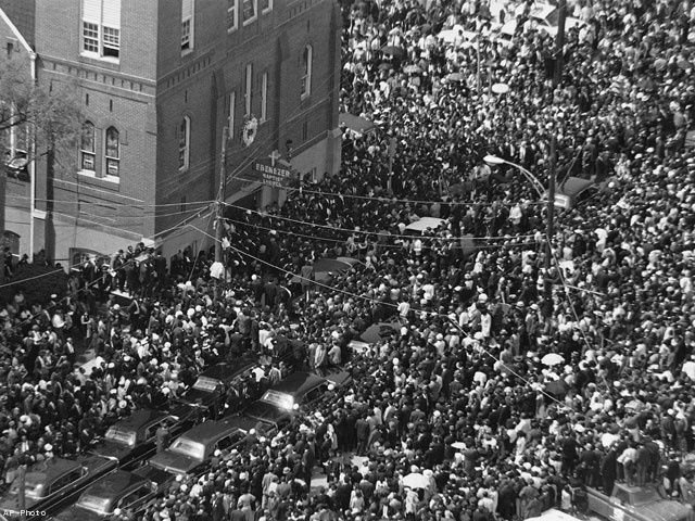 Martin Luther King Junior, shot dead