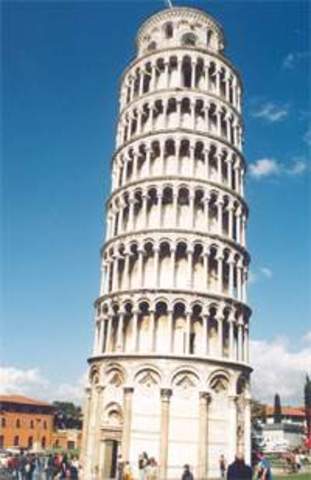 La torre inclinada de pisa