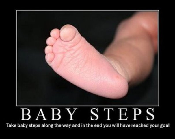 "First baby steps"