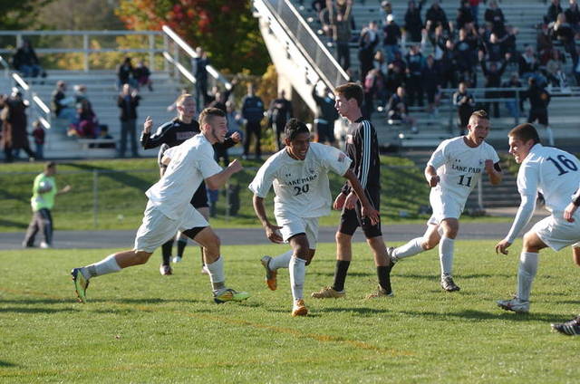 "Senior night soccer game"