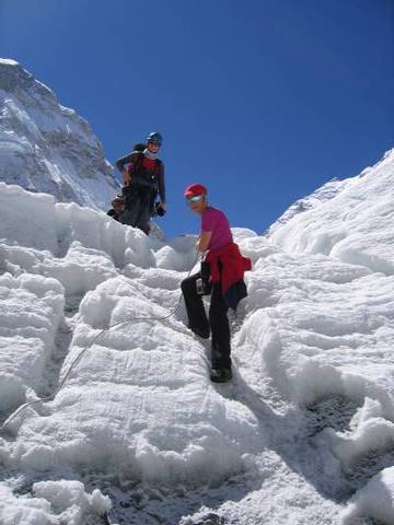 Going down Mount Everest