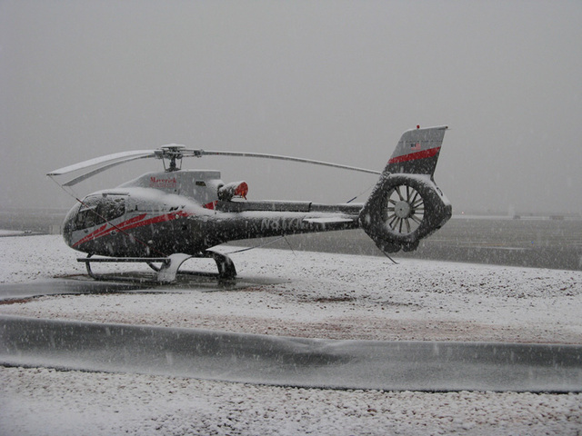 They took a helicopter at 9,200 feet to Lukla to get to base camp.