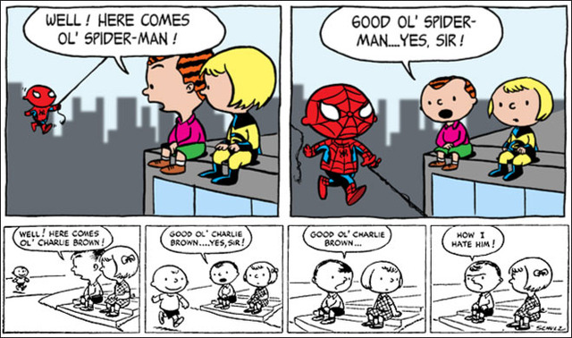 The First Peanuts Cartoon Strip