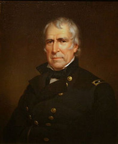 Twelfth President : Zachary Taylor 1849-1850