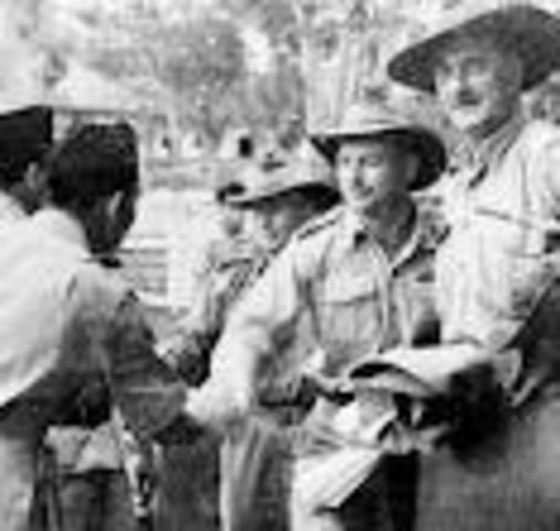 First Australian involvement in United Nations peacekeeping, in Indonesia