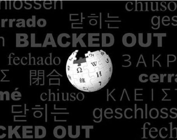 Blackout SOPA protests