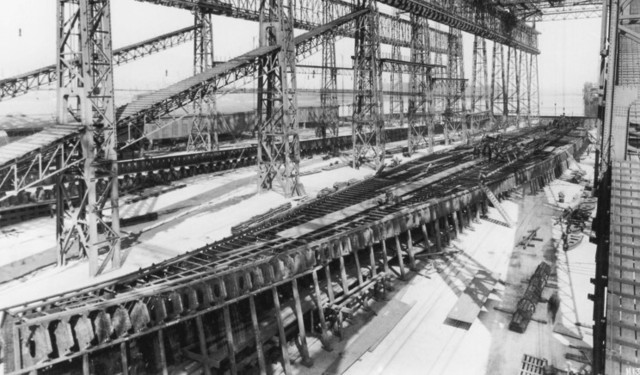The keel of the Titanic was laid