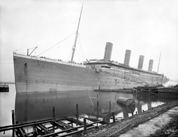 The fiiting of the Titanic was completed