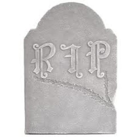 Famous people die...