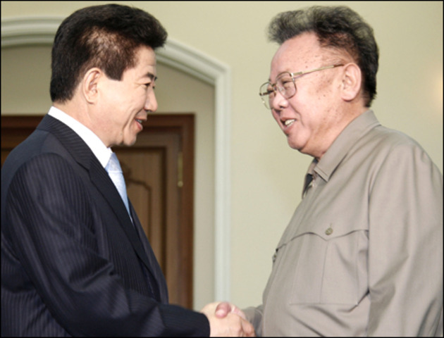 Kim Dae Jung visits North Korea
