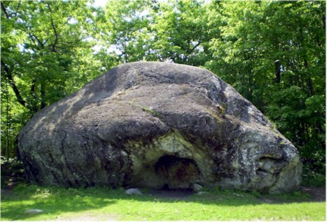 A boulder falls on Andy Harris' chest.