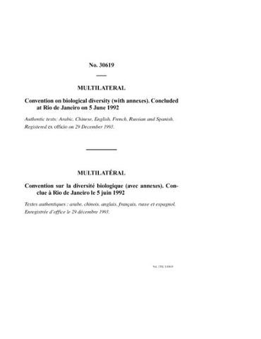 International Treaty on Plant Genetic Resources for Food and Agriculture