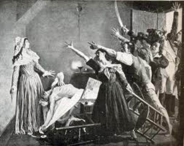 The storming and fall of the Bastille.