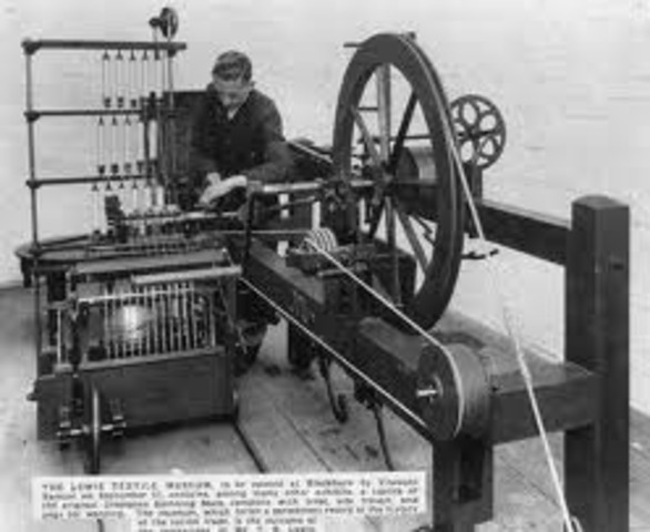 Samuel Crompton invents the spinning mule