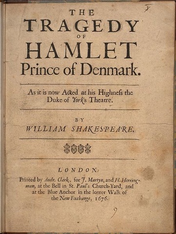 Publicación de Hamlet, Shakespeare