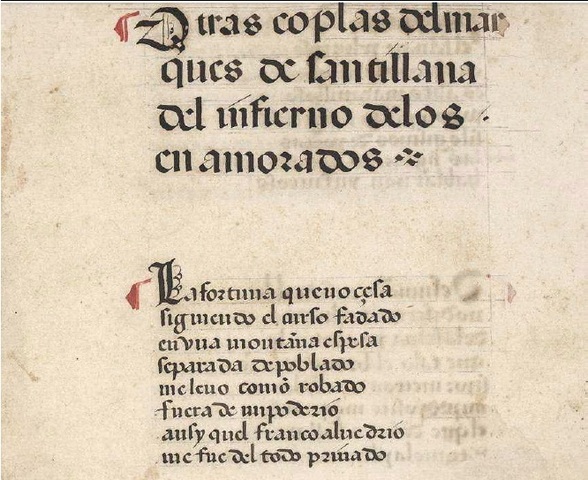 Sonetos fechos al Itálico modo, Marqués de Santillana