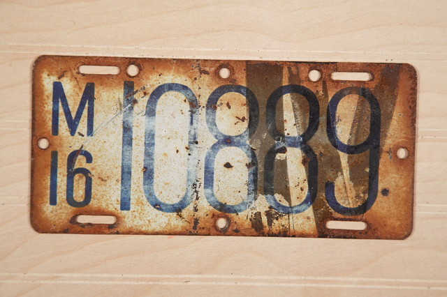 The First License Plates Issued in U.S.