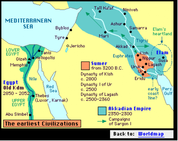 Mesopotamia Flourishes (Middle East) BCE