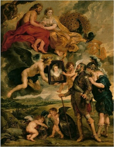 Henry IV Receiving the Portrait of Marie De' Medici