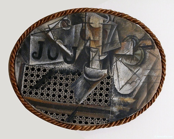Pablo Picasso - Nature morte à la chaise cannée