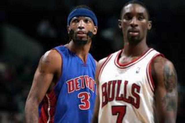 went to bulls game 4 vs. pistons