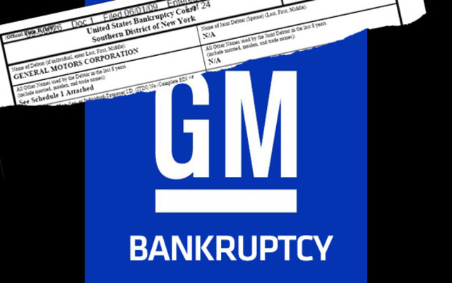 General Motors Declares Bankruptcy