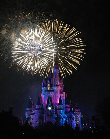 First freworks show "Fantasy in the Sky"