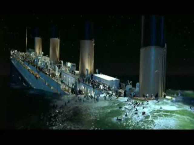 Titanic sinks
