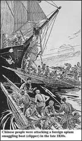 Lin Ze-xu made  1,600 arrests and confiscated 11,000 pounds of Opium from merchants