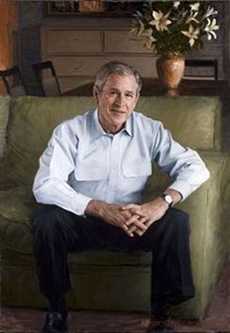 George W. Bush becomes 43rd President