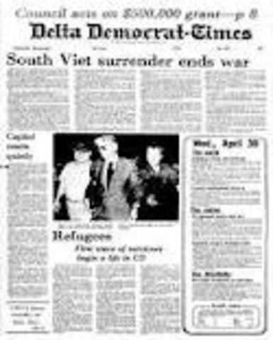 South Vietnamese Surrender