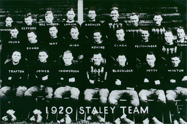 Halas Coaches the Chicago Staley